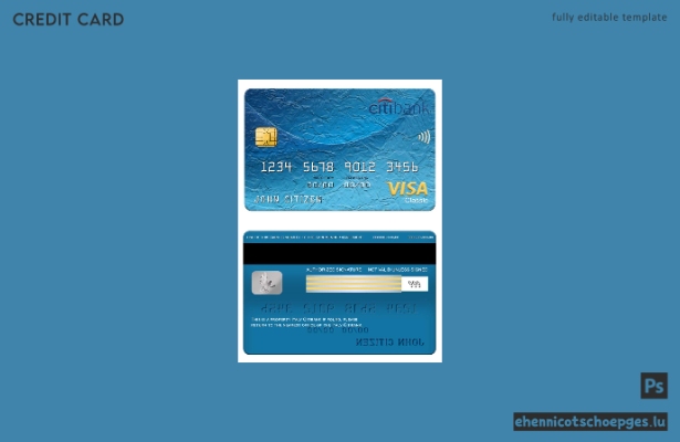 Beispielvorschau der italienischen Citibank Visa Classic Karte